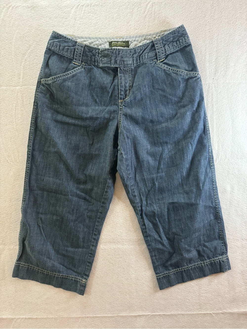 Eddie Bauer Dark Blue Denim Ankle Crop Jeans